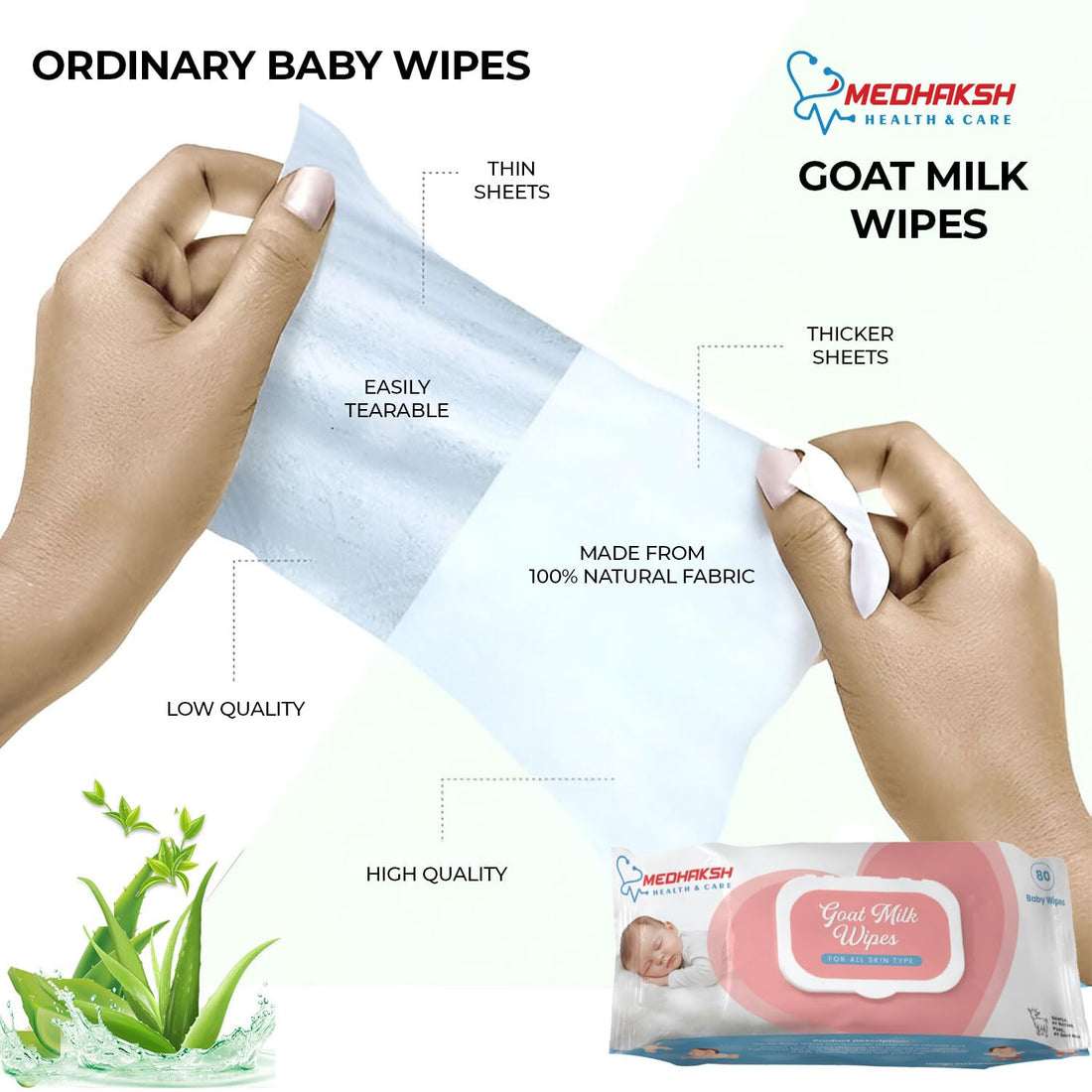 goat milk baby wipes